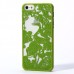 iPhone SE 5 5s - Carved Crane Pattern Matte PC Hard Protective Phone Cover Case - Green